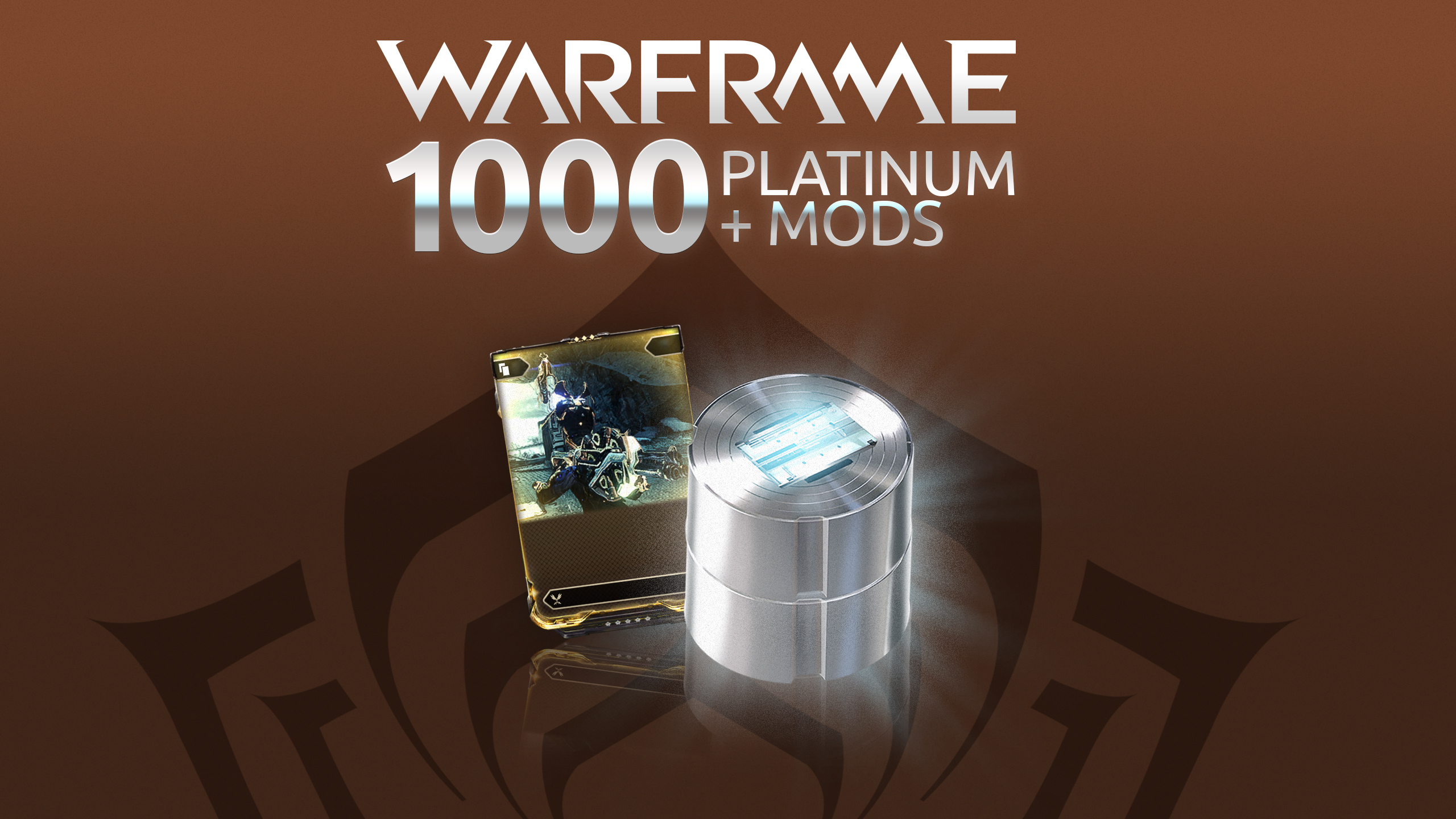 Warframe: 1000 Platinum + Rare Mod