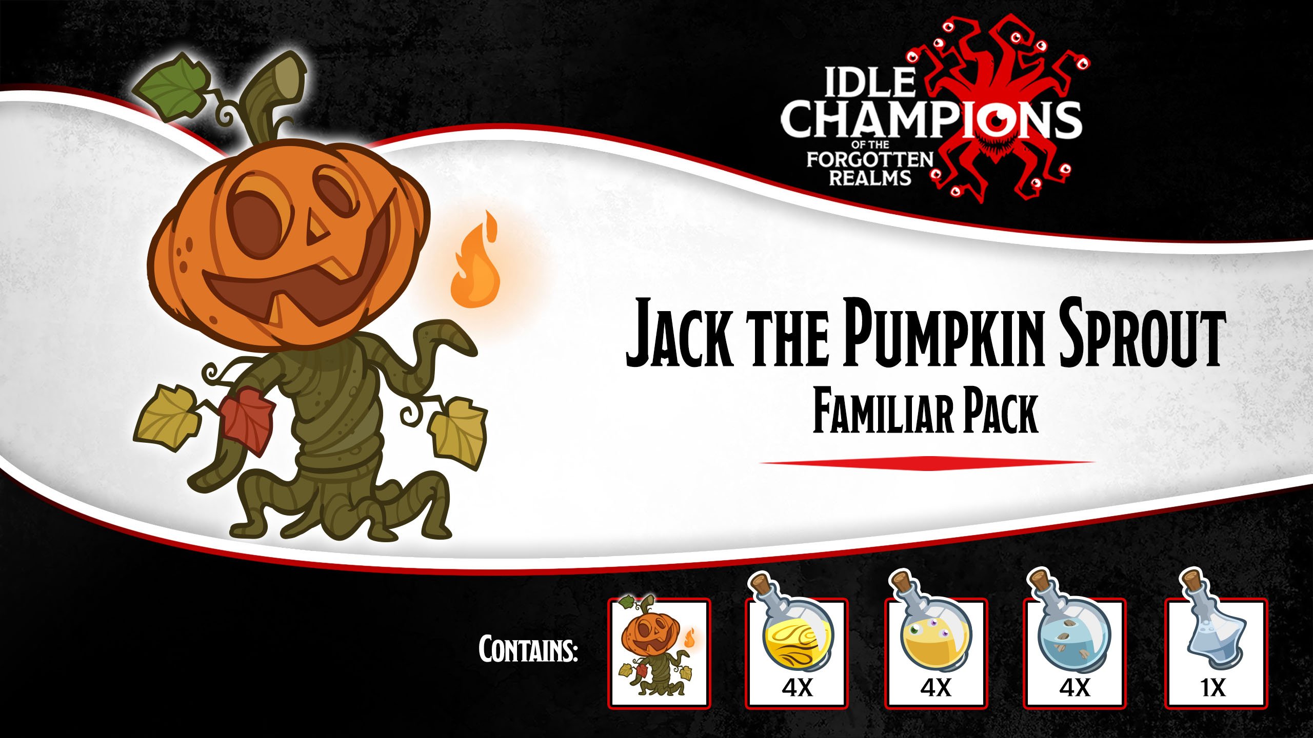 Jack the Pumpkin Sprout Familiar Pack