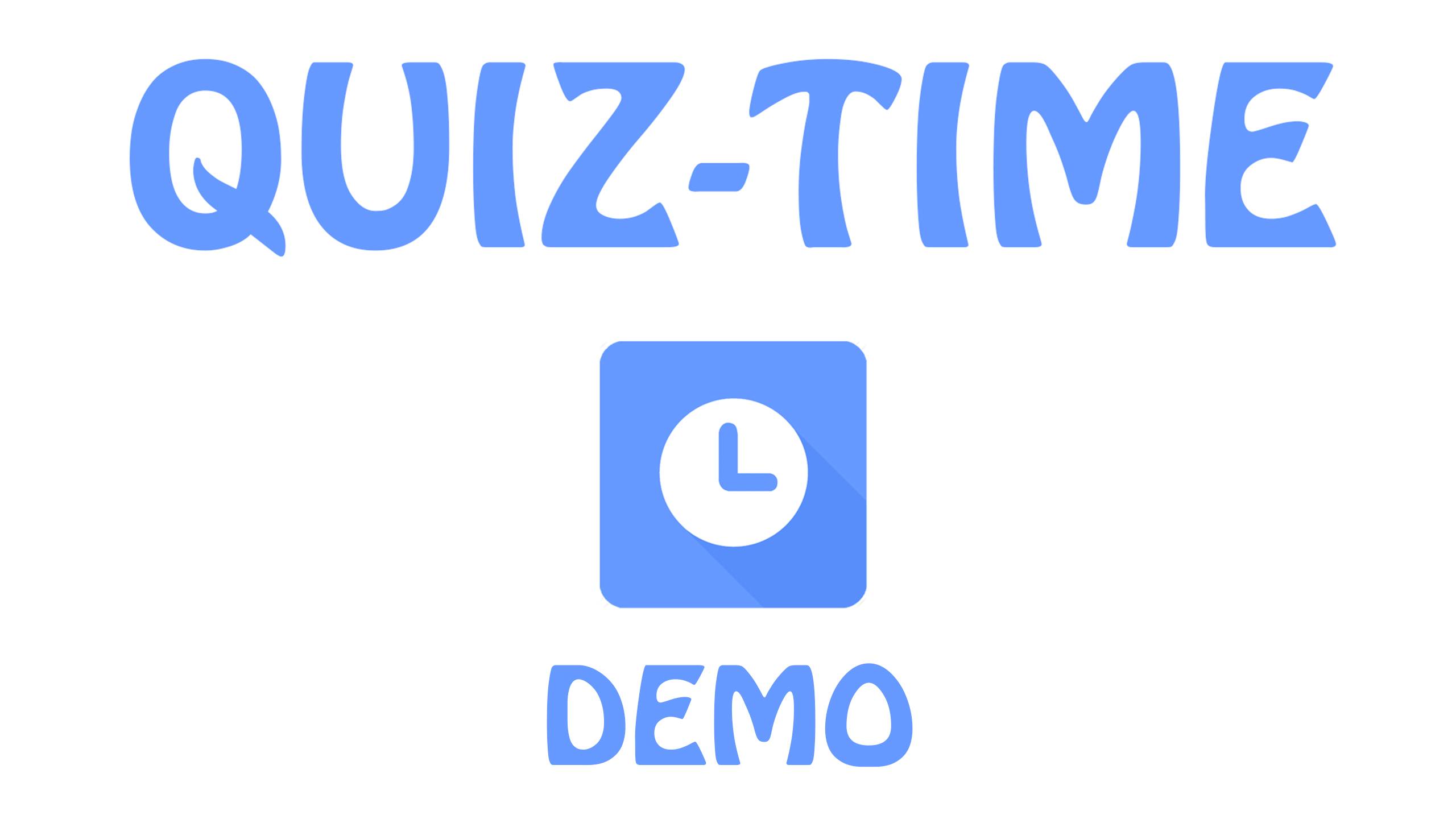 Quiz Time Demo