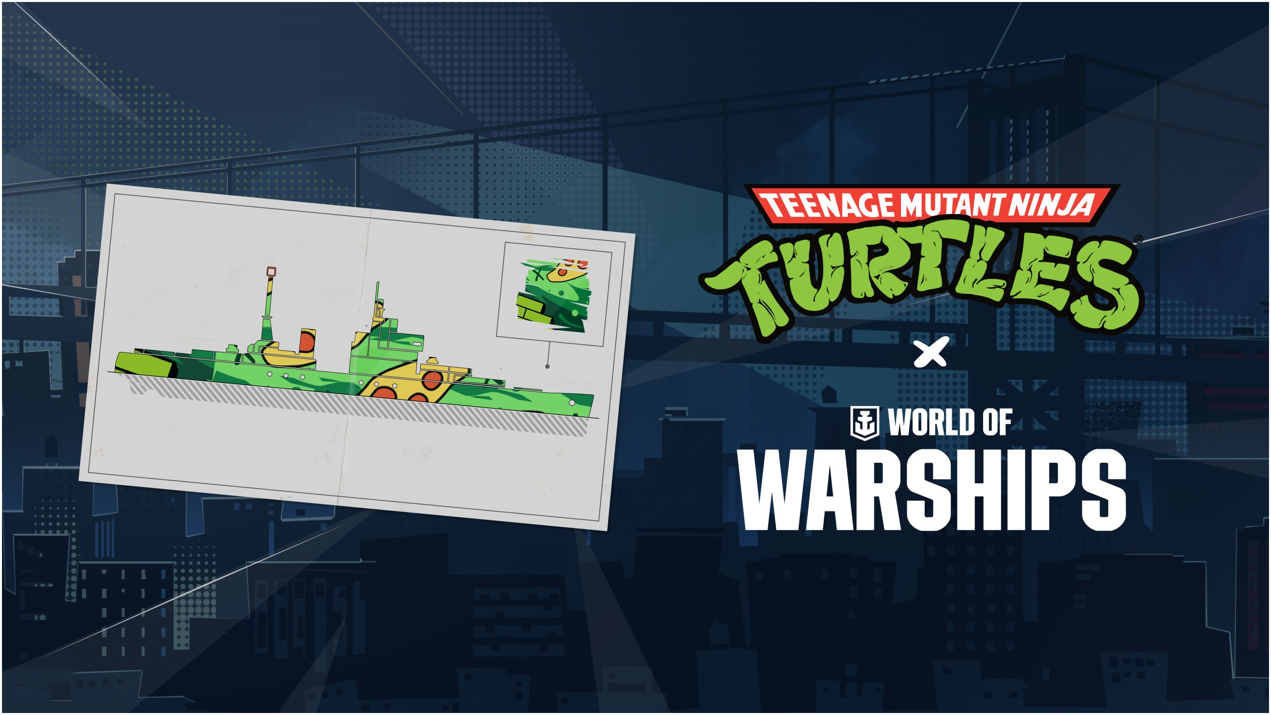 World of Warships x TMNT — Mission: Free Permanent Camo Unlock