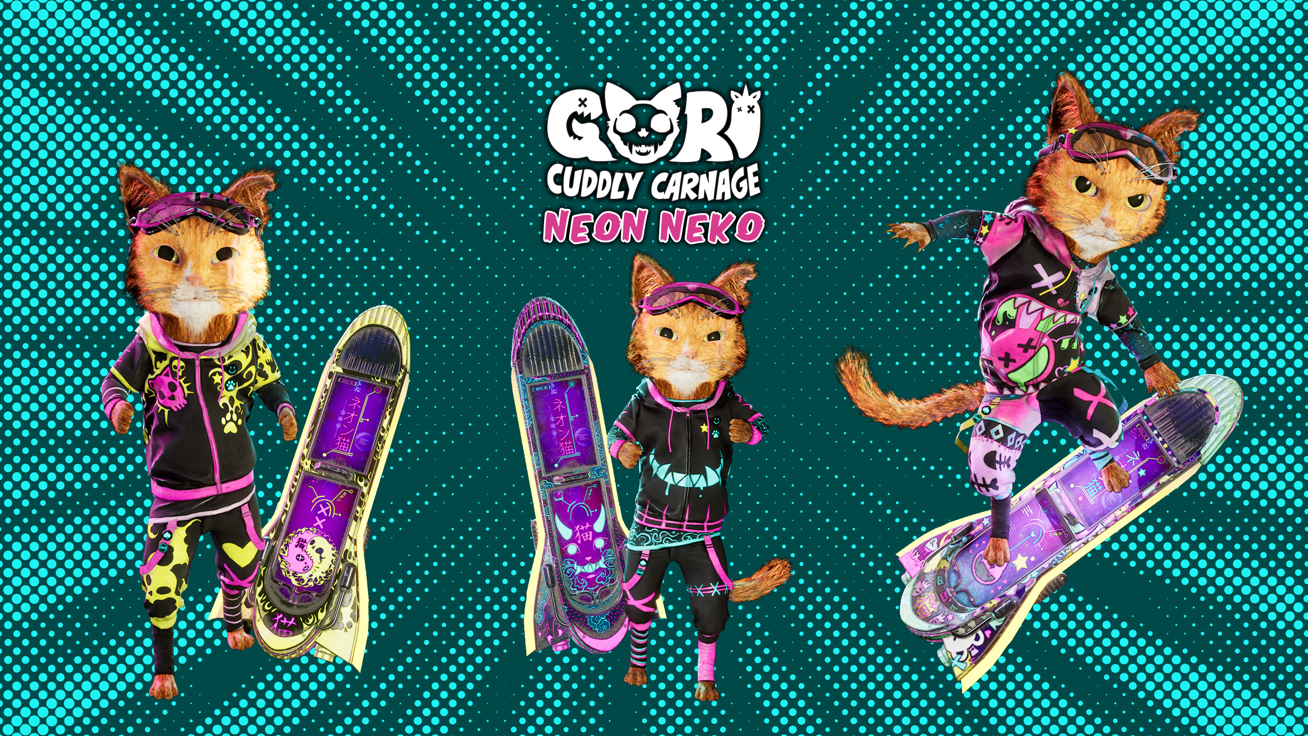 Gori: Cuddly Carnage Neon Neko Skin Pack