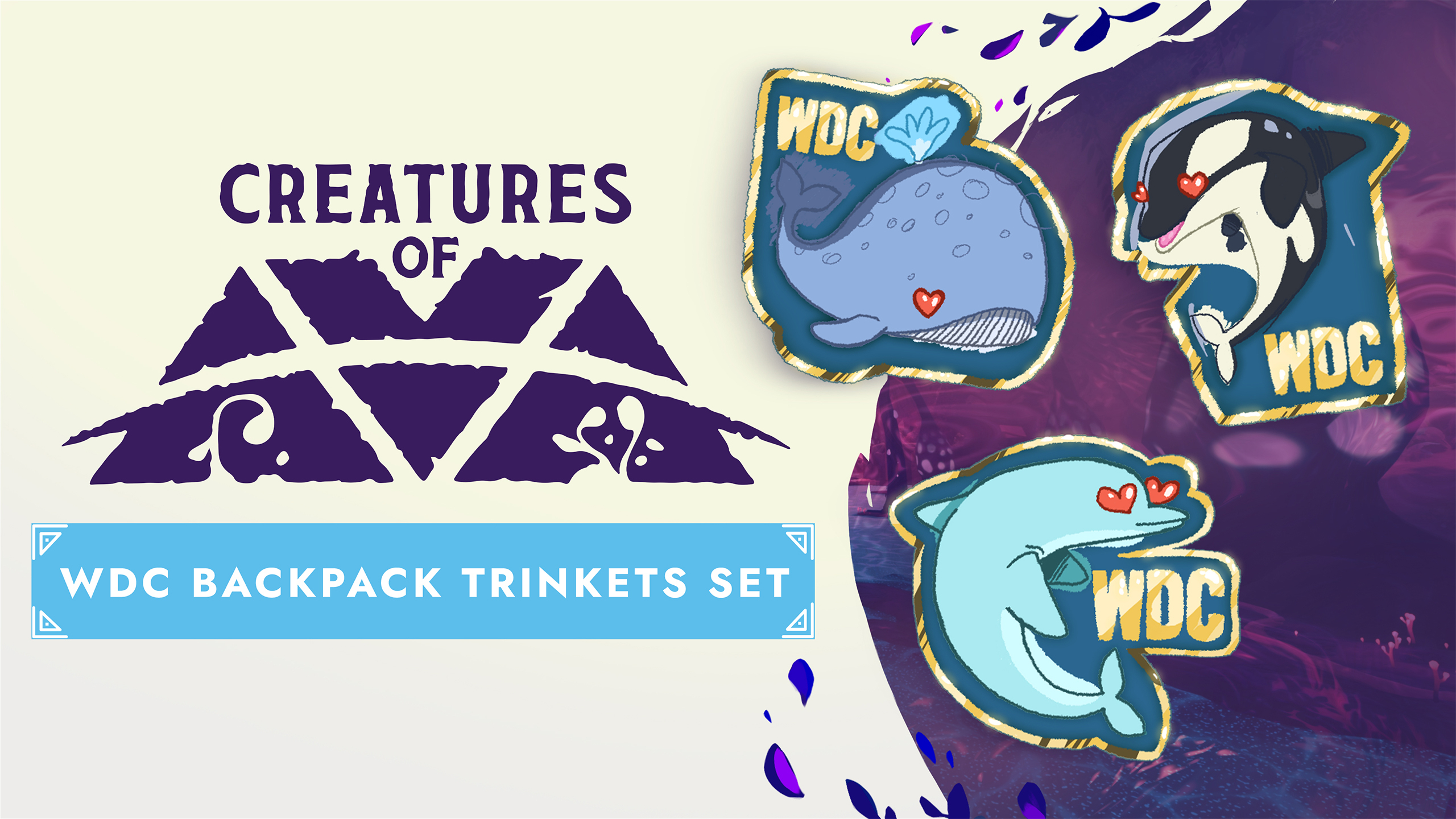 Creatures of Ava: WDC Charity Backpack Trinkets Set