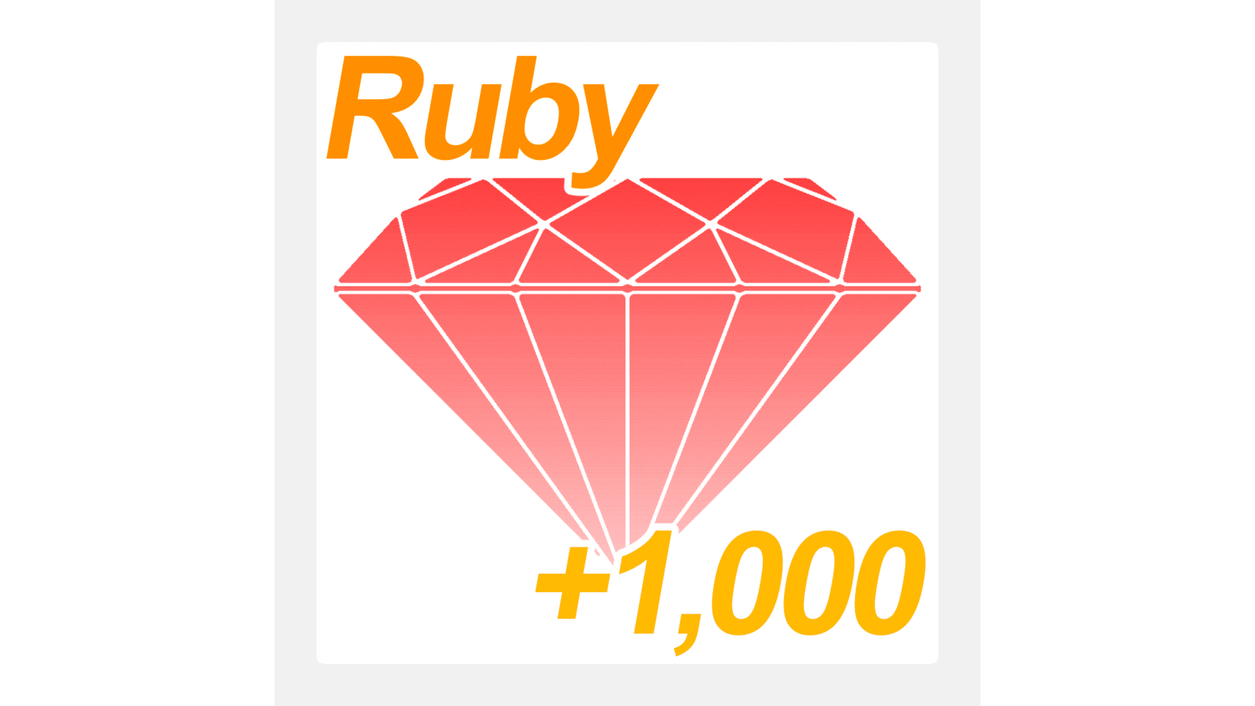 Get 1000 rubies.