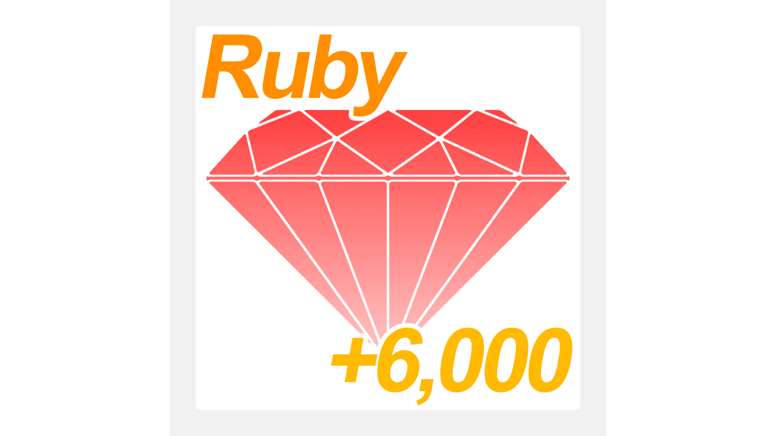 Get 6000 rubies.